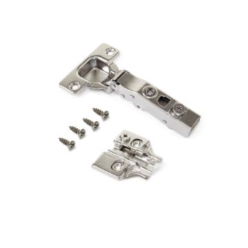 Kit full overlay hinge X91 with soft close and plate