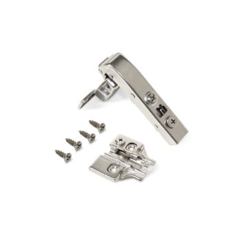 Kit 90º hinge X91 with soft close and plate
