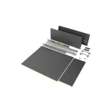 Kit de tiroir pour cuisine et salle de bain Vertex de hauteur 178 mm avec panneaux incluses.