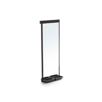 Moka extractable mirror for inside wardrobe