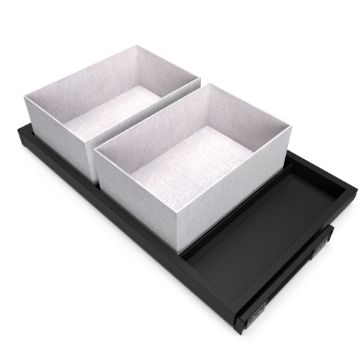 Hack Kit of tray and rack with slides for wardrobe