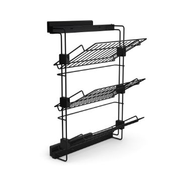 Pull-out side shoe rack for closets and walk-in closets Hack