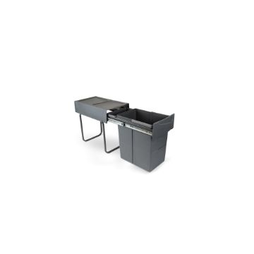 Recycle 20 L Recycling bin for kitchen, lower fixing and manual removal