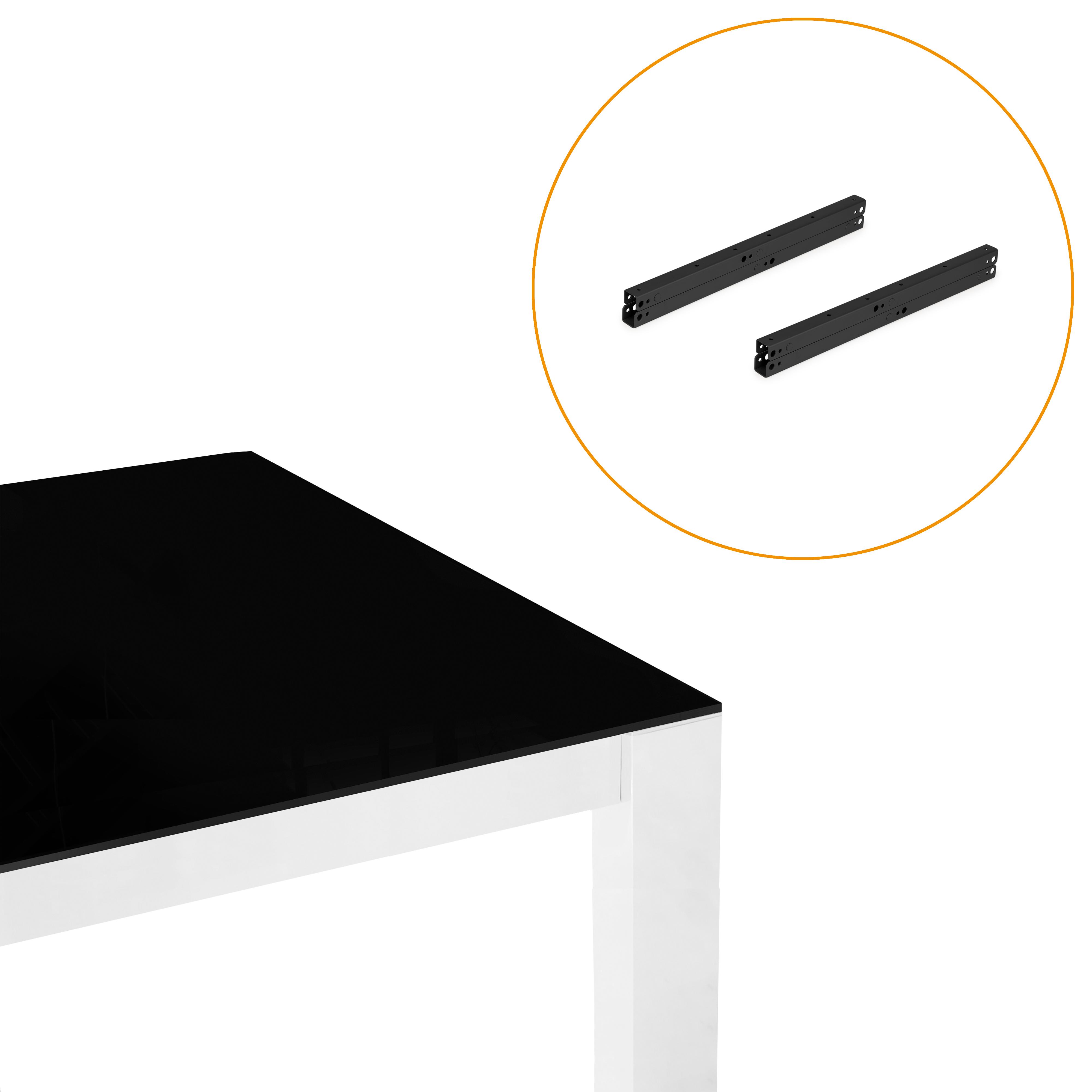 Juego de mecanismos elevables para mesas de centro, permite elevar la mesa  135mm, Acero, Pintado negro