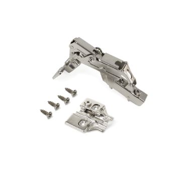 Kit half overlay hinge 165º X91 with soft and plate