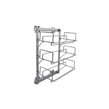 Keeper extractable lateral shoe rack
