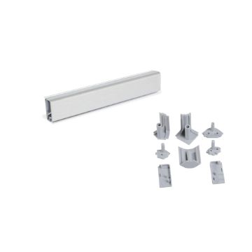 Miniline rectangular kitchen worktop strip with installation accesories.