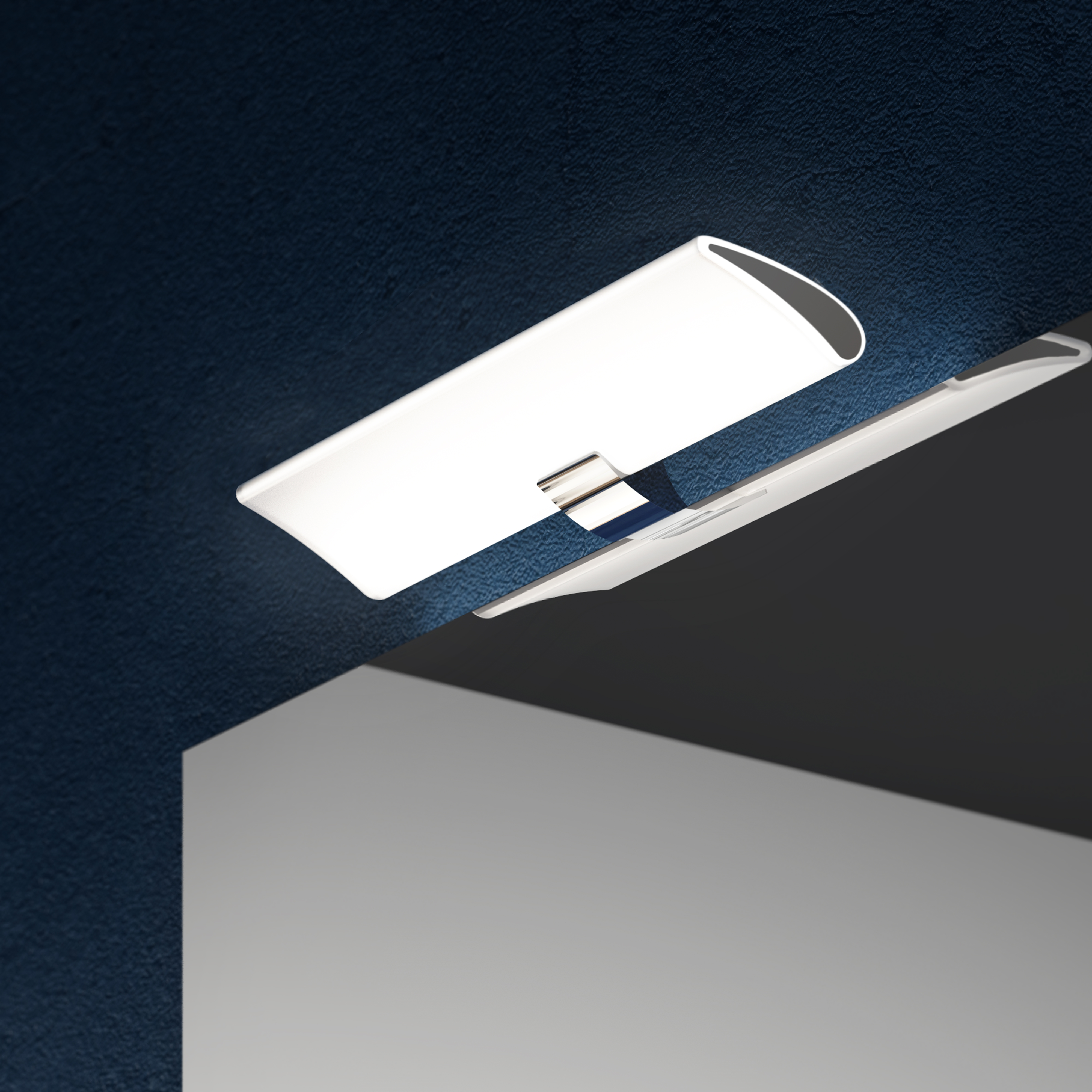  Spot LED pour miroir de salle de bain Aries (AC 230V 50Hz), 7 W, Chrome, Plastique et Aluminium