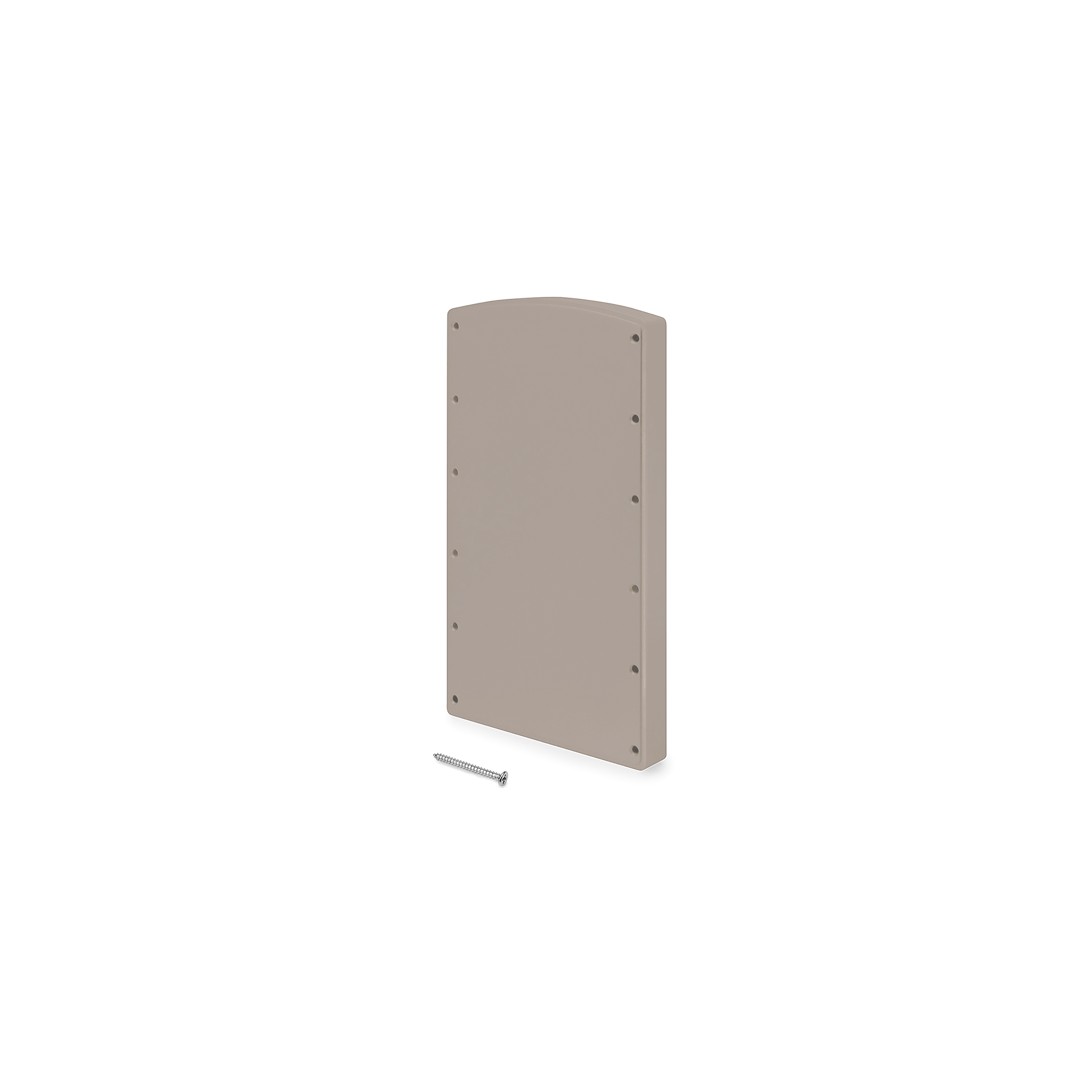 Accessoire lateral pour penderie rabattable pour armoire Hang, Peint gris pierre, Plastique
